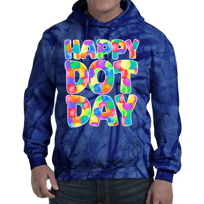 Happy Dot Day Colorful Fun Tie Dye Hoodie