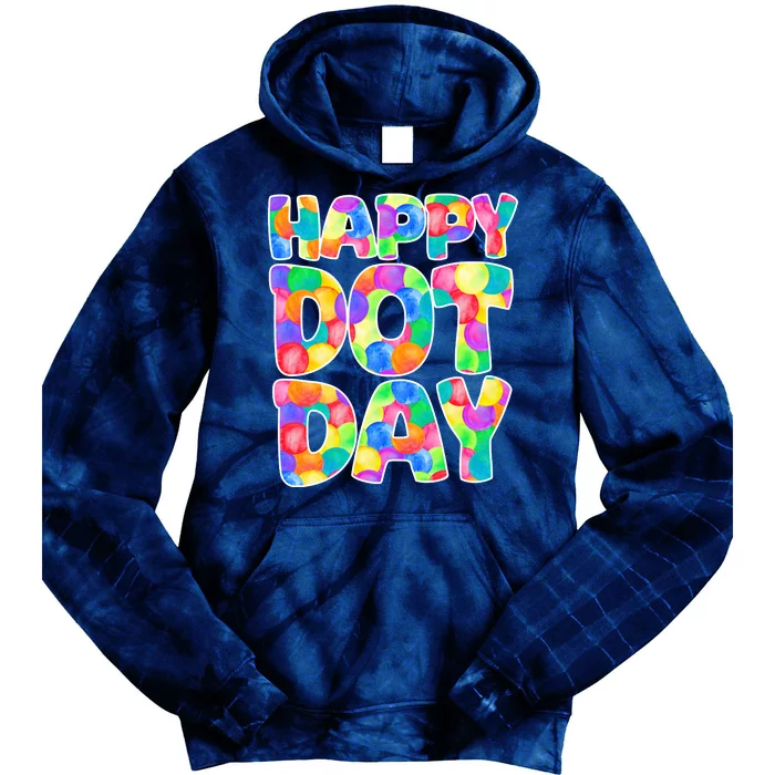 Happy Dot Day Colorful Fun Tie Dye Hoodie