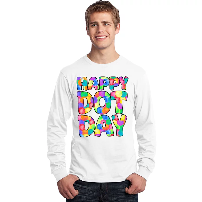 Happy Dot Day Colorful Fun Long Sleeve Shirt