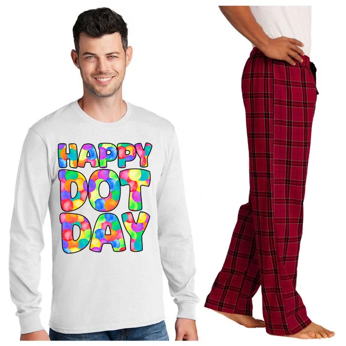 Happy Dot Day Colorful Fun Long Sleeve Pajama Set