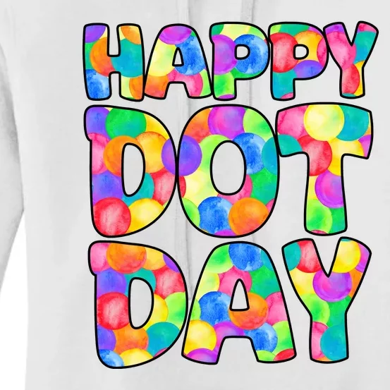 Happy Dot Day Colorful Fun Women's Pullover Hoodie