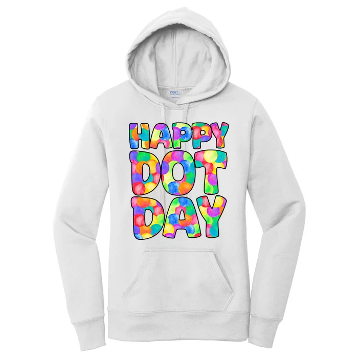 Happy Dot Day Colorful Fun Women's Pullover Hoodie