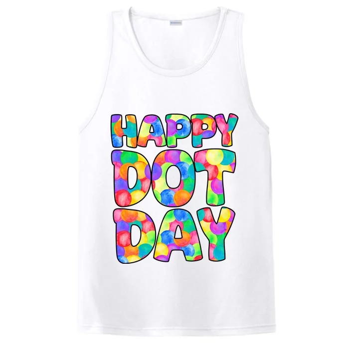 Happy Dot Day Colorful Fun Performance Tank