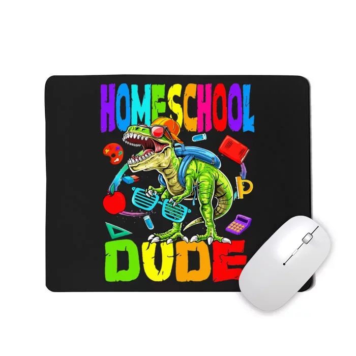 Homeschool Dude Dinosaur Back To School Mousepad