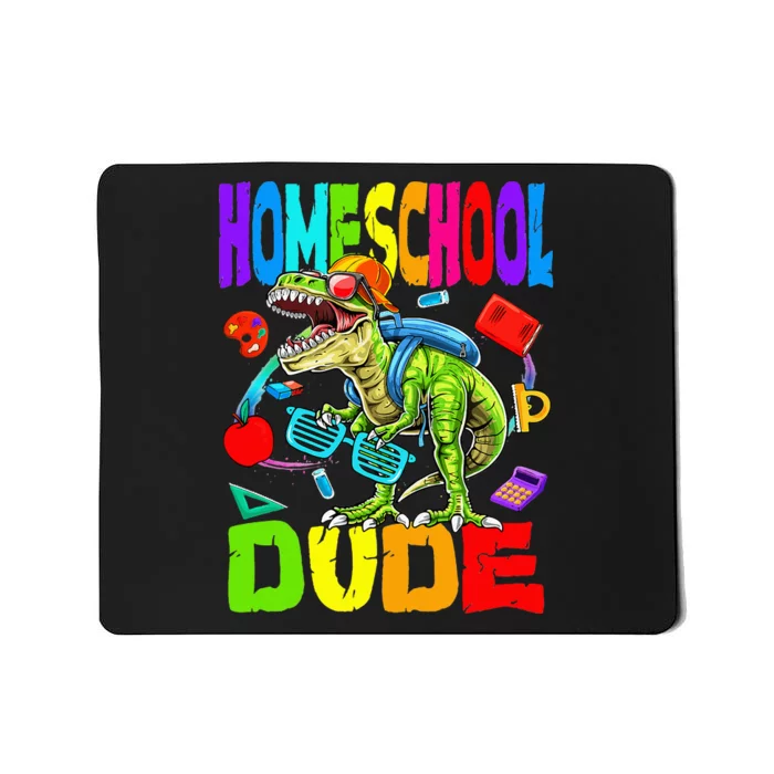 Homeschool Dude Dinosaur Back To School Mousepad