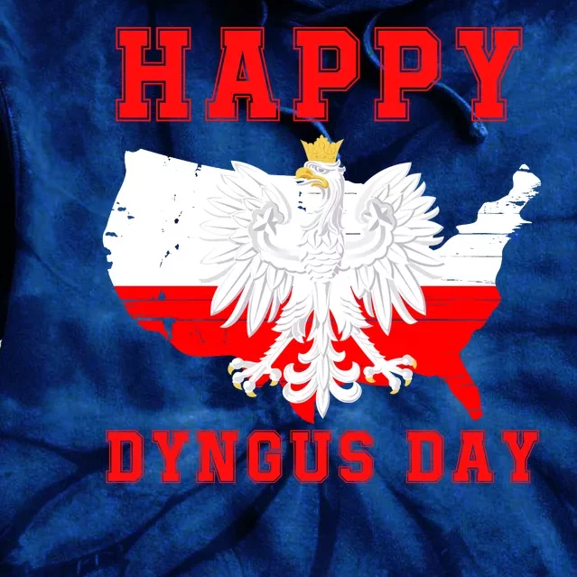 Happy Dyngus Day 2024 Polish Eagle Dyngus Day Polish American Polska White Eagle Tie Dye Hoodie