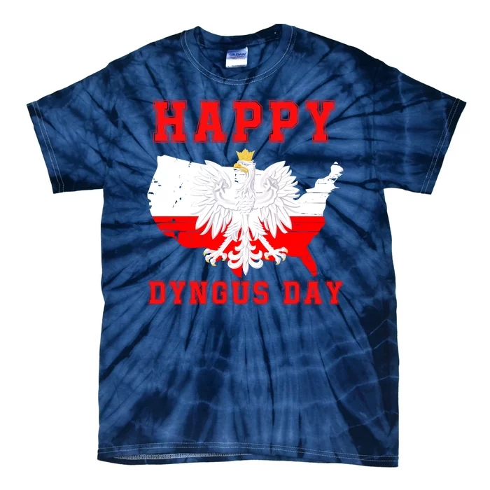 Happy Dyngus Day 2024 Polish Eagle Dyngus Day Polish American Polska White Eagle Tie-Dye T-Shirt