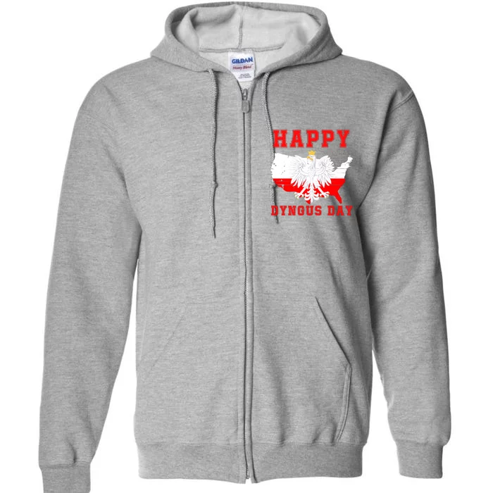 Happy Dyngus Day 2024 Polish Eagle Dyngus Day Polish American Polska White Eagle Full Zip Hoodie