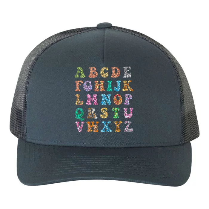 Happy Dot Day International Dot Day Polka Dot Alphabet Yupoong Adult 5-Panel Trucker Hat