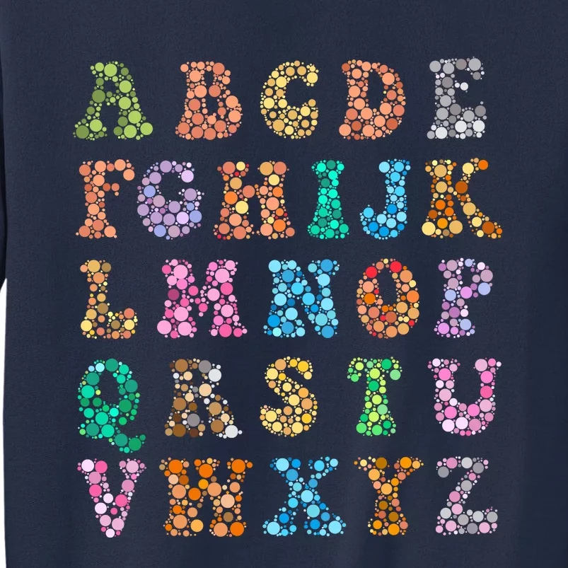 Happy Dot Day International Dot Day Polka Dot Alphabet Sweatshirt