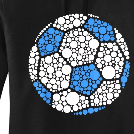 Happy Dot Day 2024 Polka Dot Soccer Ball Lover Women's Pullover Hoodie