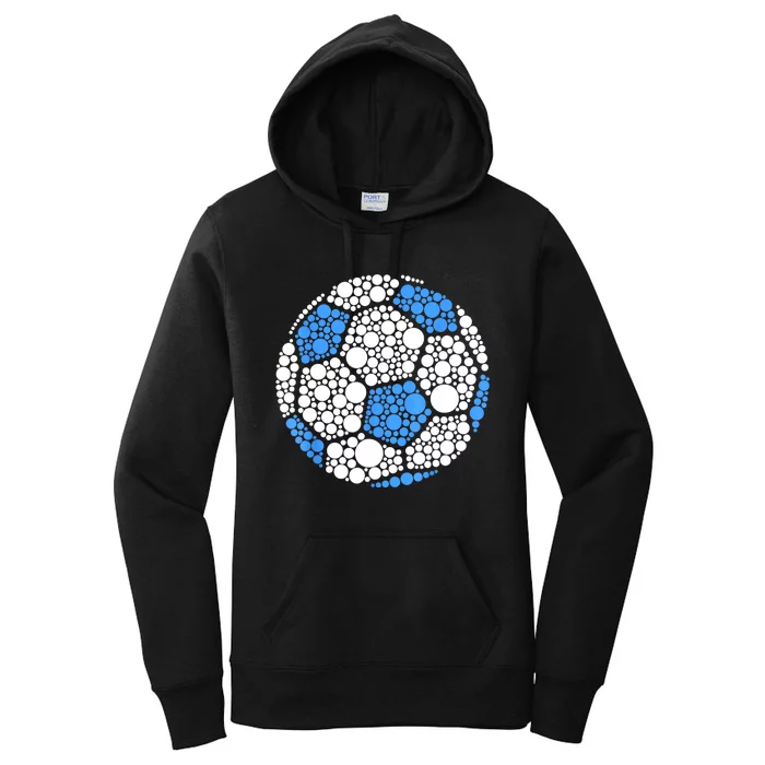 Happy Dot Day 2024 Polka Dot Soccer Ball Lover Women's Pullover Hoodie