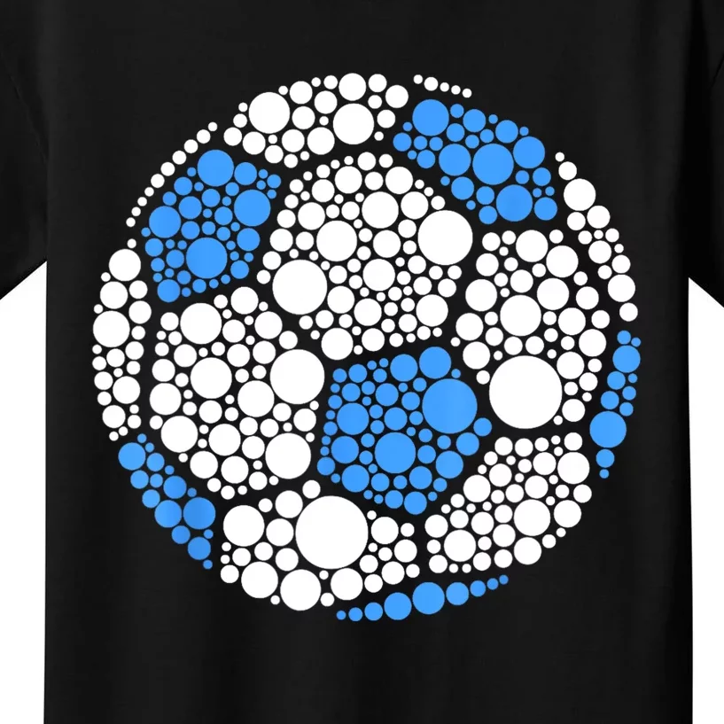 Happy Dot Day 2024 Polka Dot Soccer Ball Lover Kids T-Shirt