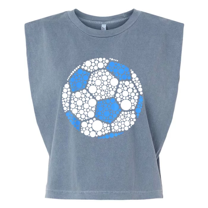 Happy Dot Day 2024 Polka Dot Soccer Ball Lover Garment-Dyed Women's Muscle Tee