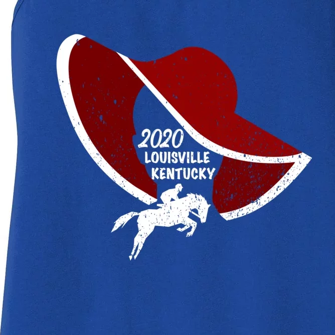 Horse Derby Day Racing Gift I Louisville Kentucky Gift Women's Racerback Tank