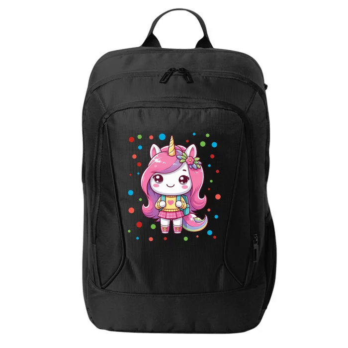 Happy Dot Day Unicorn Dots For Girl City Backpack