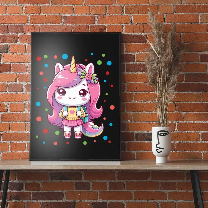 Happy Dot Day Unicorn Dots For Girl Poster