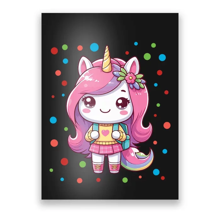 Happy Dot Day Unicorn Dots For Girl Poster