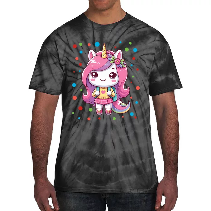 Happy Dot Day Unicorn Dots For Girl Tie-Dye T-Shirt