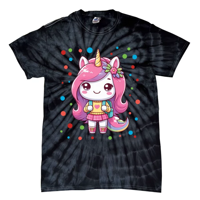 Happy Dot Day Unicorn Dots For Girl Tie-Dye T-Shirt