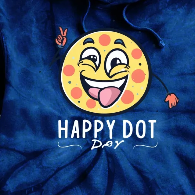 Happy Dot Day Tie Dye Hoodie