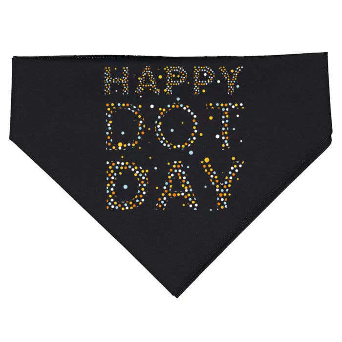 Happy Dot Day Colorful Polka Dots USA-Made Doggie Bandana