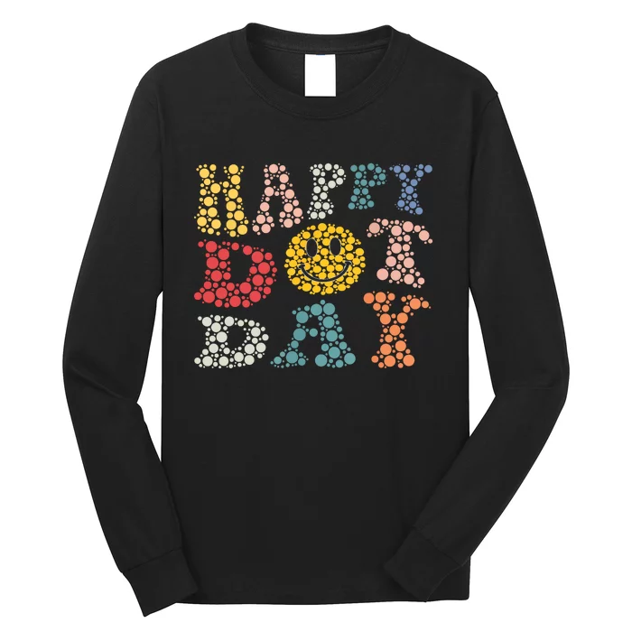 Happy Dot Day Shirts For Teacher Smile Face Long Sleeve Shirt