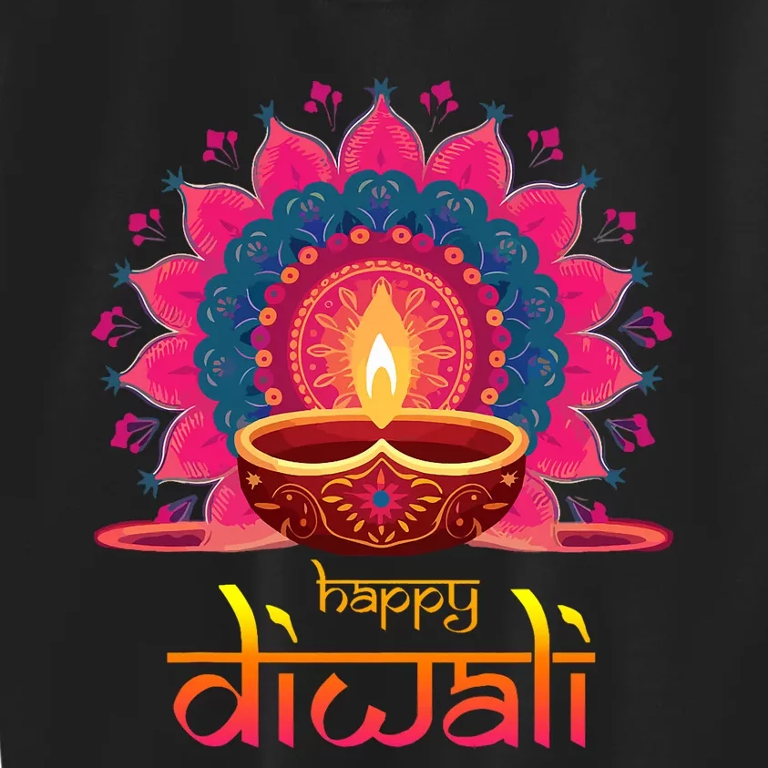 Happy Diwali Deepavali Hindu Indian Festival Of Lights Kids Sweatshirt