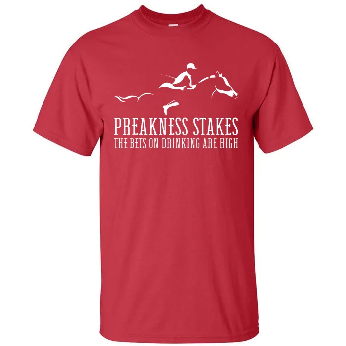 Horse Derby Day Preakness Stakes Horse Racing Tall T-Shirt