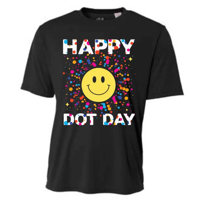 Happy Dot Day Colorful Rainbow Polka Dot Cooling Performance Crew T-Shirt