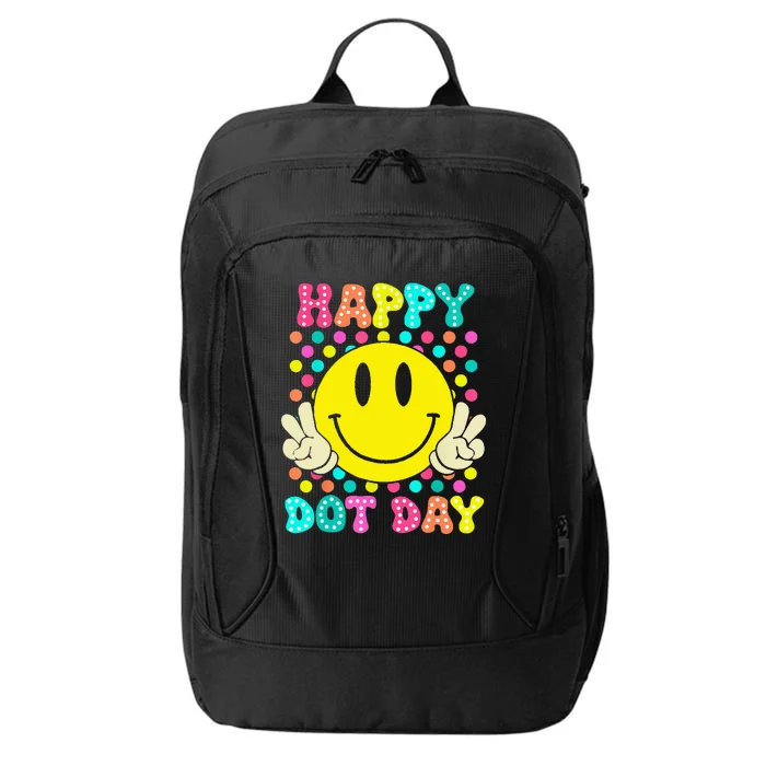 Happy Dot Day 2024 Colorful Polka Dot Smile Face Teacher City Backpack