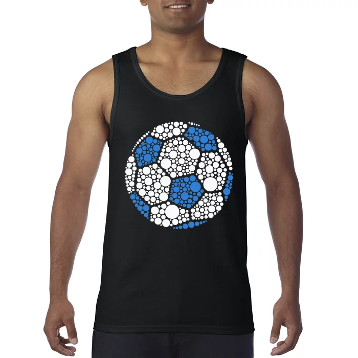 Happy Dot Day 2024 Polka Dot Soccer Ball Lover Tank Top