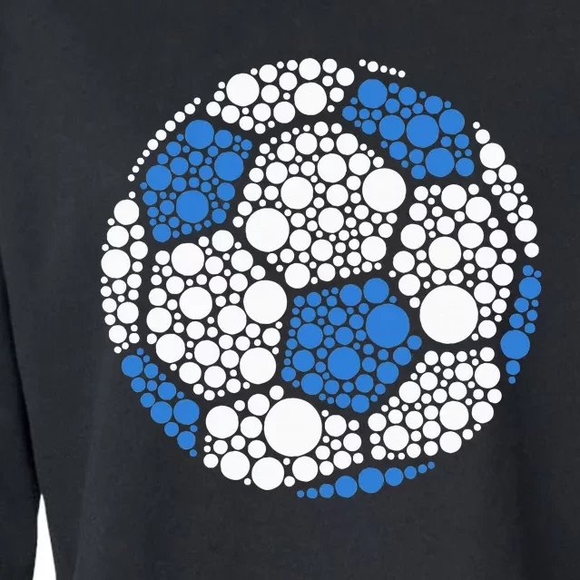 Happy Dot Day 2024 Polka Dot Soccer Ball Lover Cropped Pullover Crew