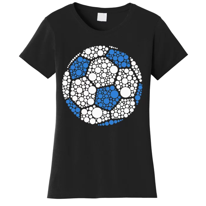 Happy Dot Day 2024 Polka Dot Soccer Ball Lover Women's T-Shirt