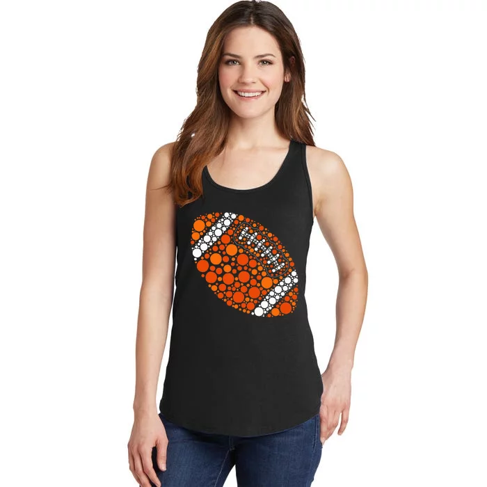 Happy Dot Day 2024 Polka Dot Football Ball Lover Ladies Essential Tank