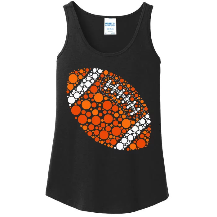 Happy Dot Day 2024 Polka Dot Football Ball Lover Ladies Essential Tank