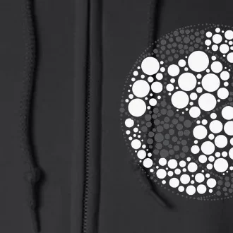 Happy Dot Day 2024 Polka Dot Soccer Ball Lover Full Zip Hoodie