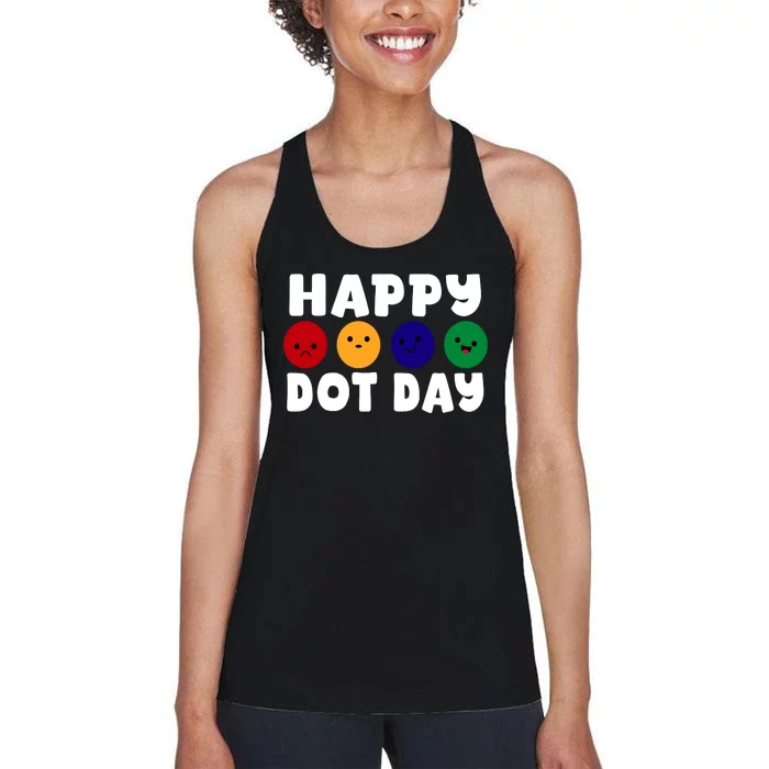 Happy Dot Day Women's Racerback Tank