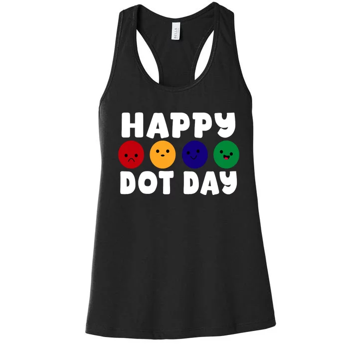 Happy Dot Day Women's Racerback Tank