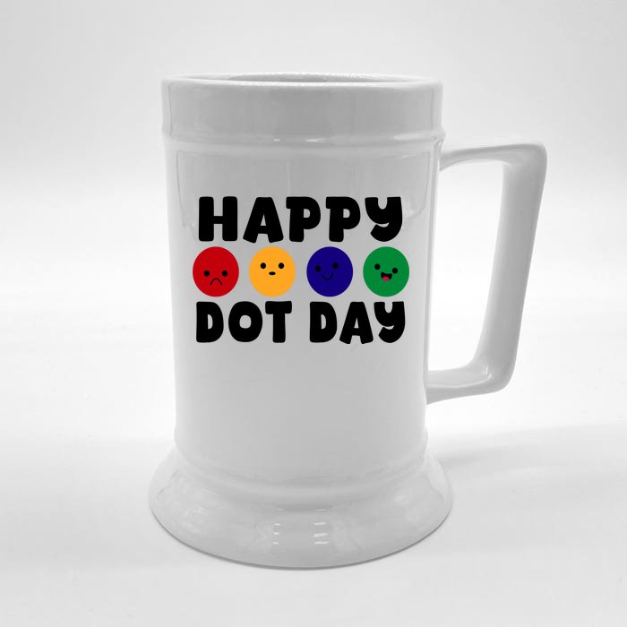 Happy Dot Day Front & Back Beer Stein