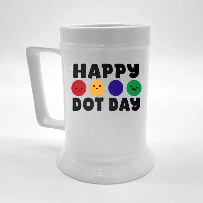 Happy Dot Day Front & Back Beer Stein