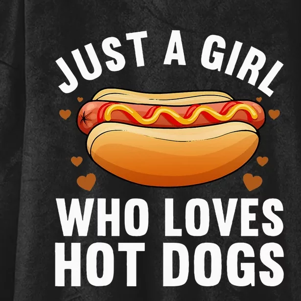 Hot Dog Design For Women Food Hotdog Lovers Hooded Wearable Blanket