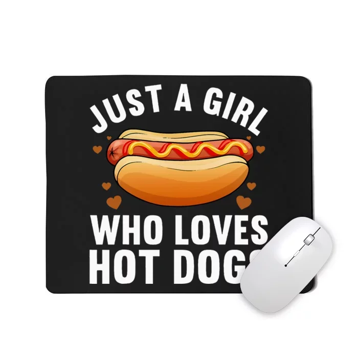 Hot Dog Design For Women Food Hotdog Lovers Mousepad