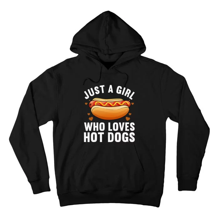 Hot Dog Design For Women Food Hotdog Lovers Tall Hoodie