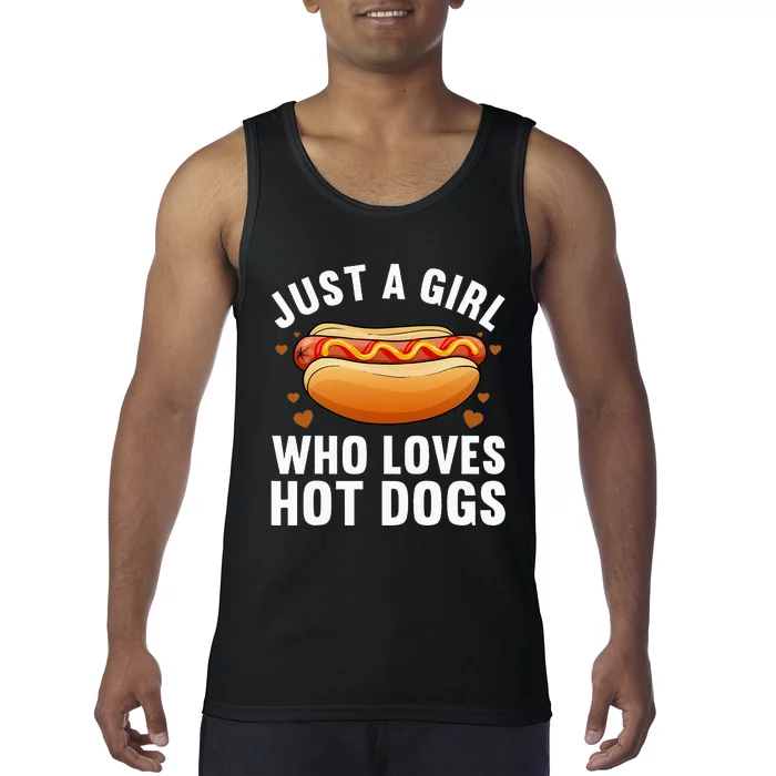 Hot Dog Design For Women Food Hotdog Lovers Tank Top