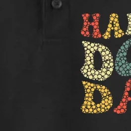 Happy Dot Day Cute Dots Dry Zone Grid Performance Polo