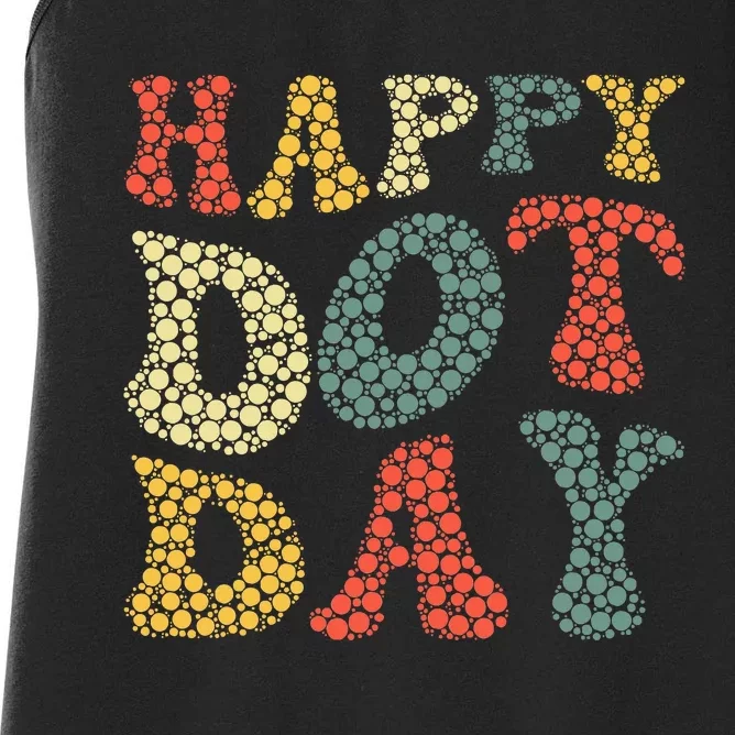 Happy Dot Day Cute Dots Women's Racerback Tank