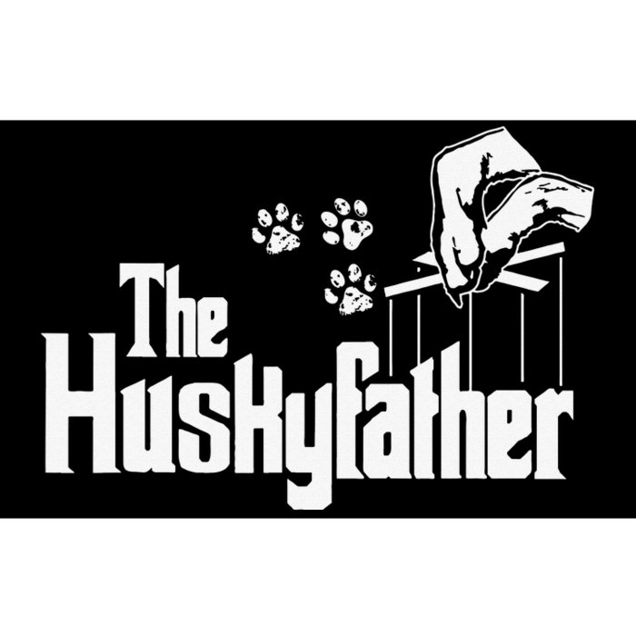 Huskyfather Dog Dad Puppy Paw Print Fun Animal FathersDay Bumper Sticker