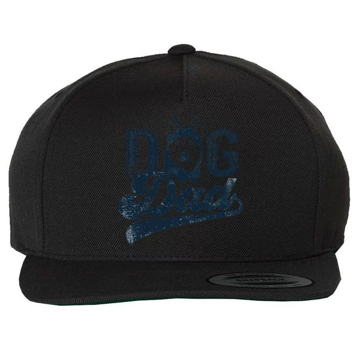 Husky Dog Dad Siberian Husky Wool Snapback Cap