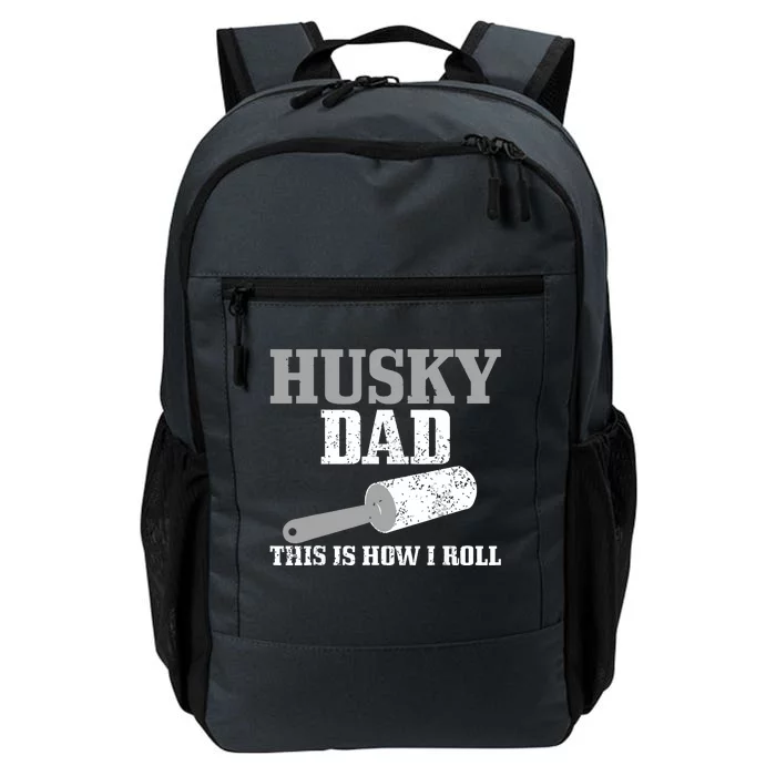 Husky Dad Dog Hair Funny Siberian Husky Daily Commute Backpack